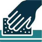 Sand mold preparation for metal casting